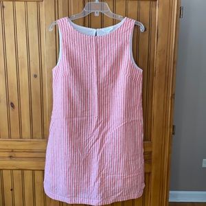 beach lunch lounge linen shift dress